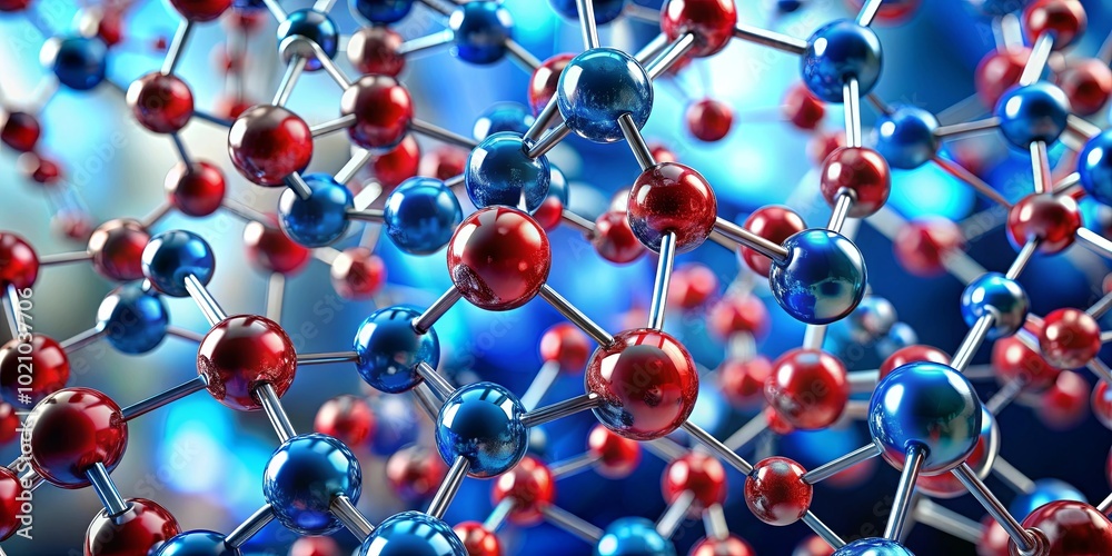 A mesmerizing visual representation of molecular structure, showcasing the intricate connections between atoms and the elegance of their arrangement. A mesmerizing visual representation of molecular structure, showcasing the intricate connections between atoms and the elegance of their arrangement.