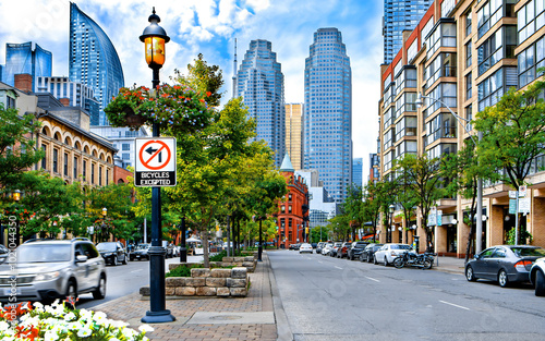 Fototapeta Naklejka Na Ścianę i Meble -  Toronto Front Street in the historic St.Lawrence district