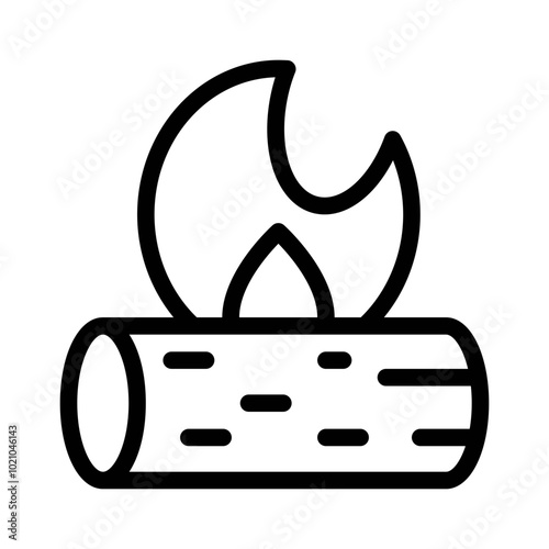 Bonfire line icon