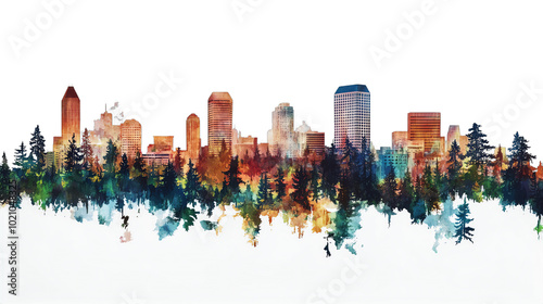 Spokane city skyline