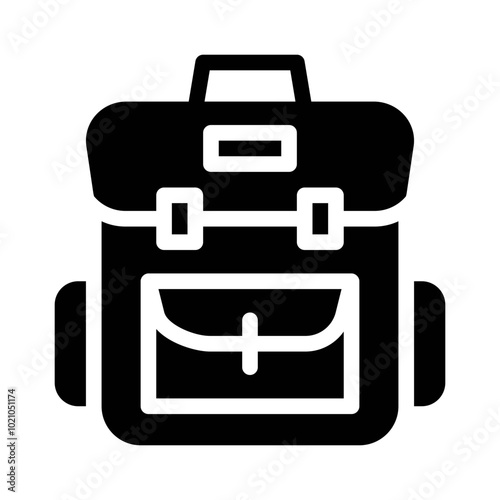 Backpack glyph icon