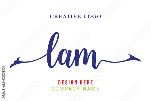 LAM  lettering logo is simple, easy to understand and authoritative