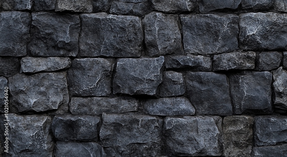A close-up of the stone wall texture with a rough and natural rock surface. A close-up of the stone wall texture with a rough and natural rock surface.