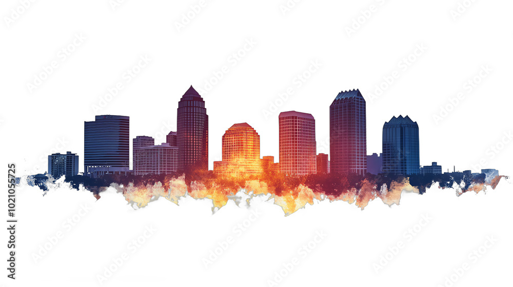 Obraz premium Tampa city skyline