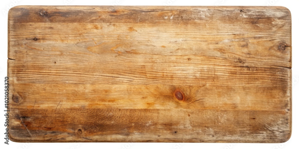 Rustic Weathered Wooden Board with Natural Grain Patterns and Knots Rustic Weathered Wooden Board with Natural Grain Patterns and Knots