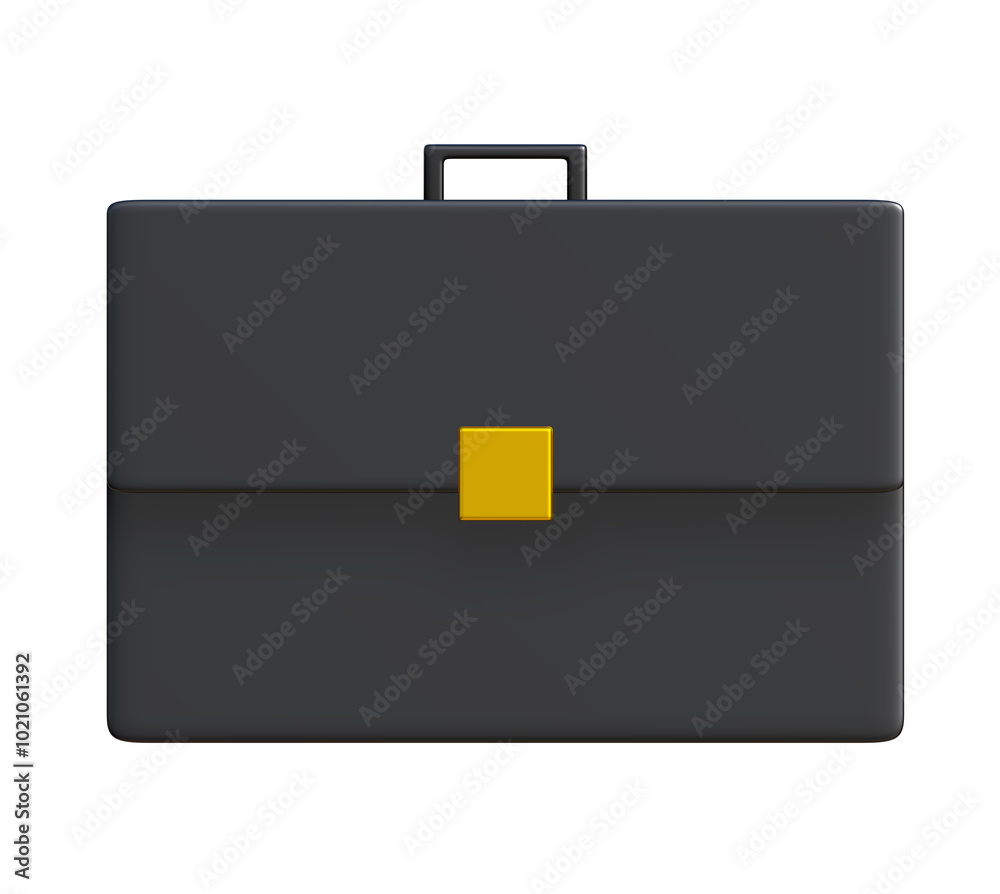 Business case or black briefcase icon on png transparent background. Business case or black briefcase icon on png transparent background.