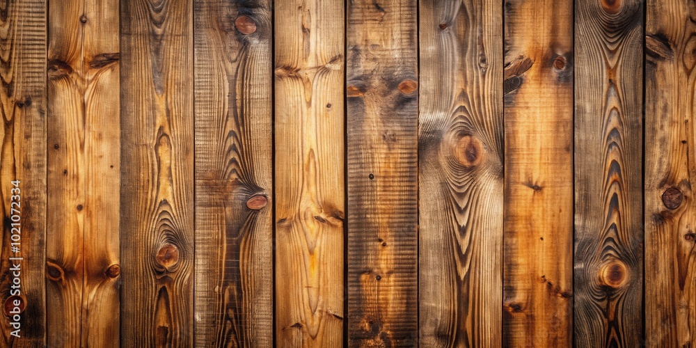 Fototapeta premium Rustic Wooden Wall Texture with Knots and Grain Patterns
