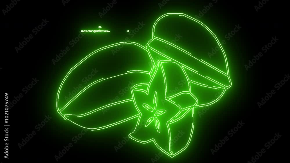 illustration of green star fruit, also known as star fruit - Averrhoa carambola - species, native to tropical areas of Southeast Asia, pentagon-shaped healthy food fruit has a high sour taste. animati illustration of green star fruit, also known as star fruit - Averrhoa carambola - species, native to tropical areas of Southeast Asia, pentagon-shaped healthy food fruit has a high sour taste. animati