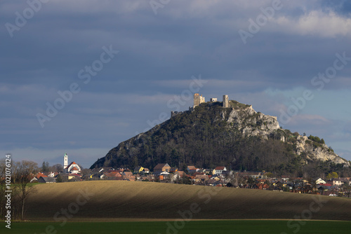 Staatz ruins in Weinviertel, Lower Austria, Austria photo