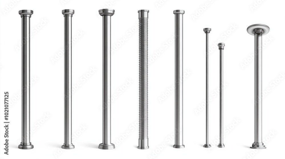 A collection of various screws against a white backdrop A collection of various screws against a white backdrop