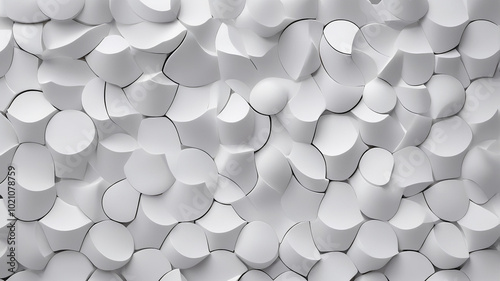 focusing on simple, clean lines and a monochromatic color scheme. The tiles are small, square, and evenly spaced, creating a uniform pattern in shades of gray and white.