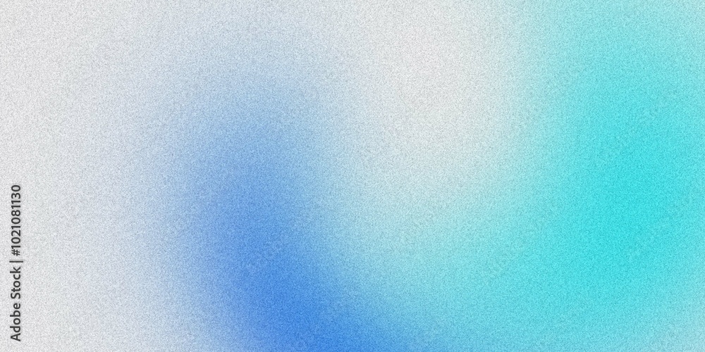 Noisy color gradient background grainy. soft blue and cyan hues blending into white, creating a calm and minimalist background texture.