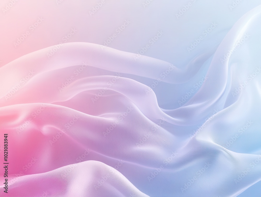 Fototapeta premium Pastell Hintergrund Farbverlauf Rosa Blau Lila Sanft Textur Abstrakt Seidenoptik Dekor Digital Art Design Wandkunst Moderne Elegante Atmosphäre Minimalistischer Stil Wallpaper Ästhetisch Grafik