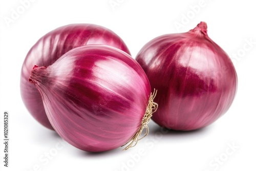 Two onions sitting together