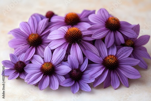A Group of Purple Flowers