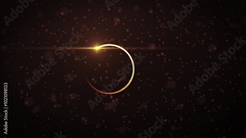 Happy New Year 2025 video animation with dynamic particles
