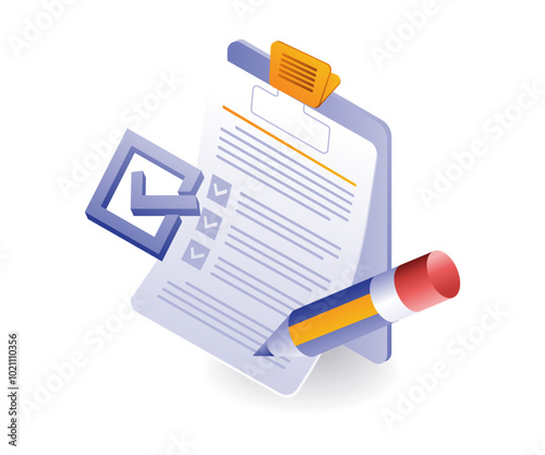 Checklist information data on clipboard