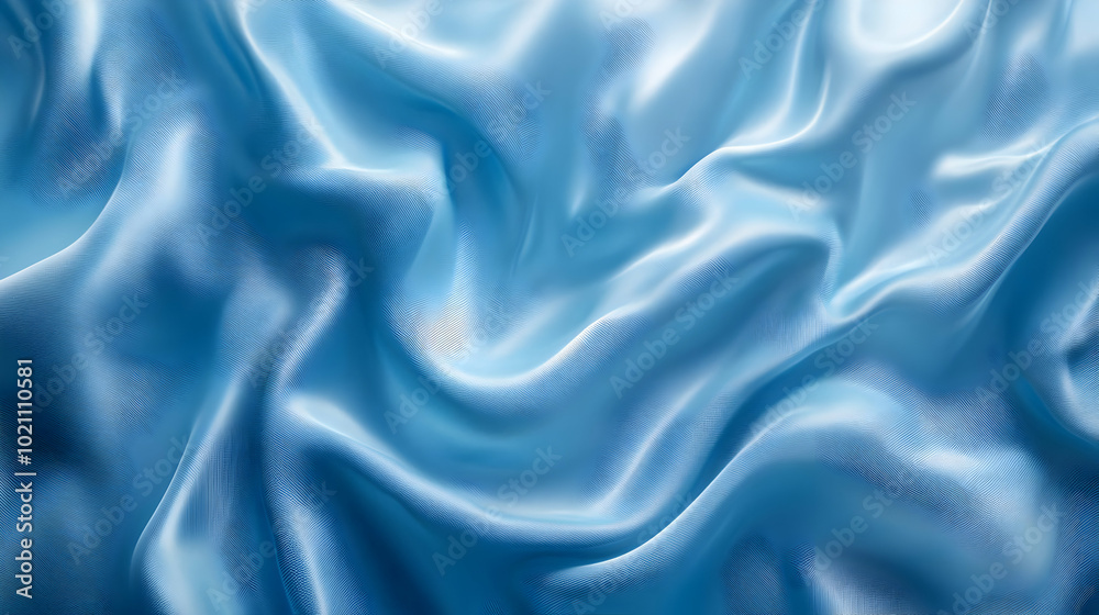 Abstract Blue Wavy Background - Smooth Flowing Surface Abstract Blue Wavy Background - Smooth Flowing Surface