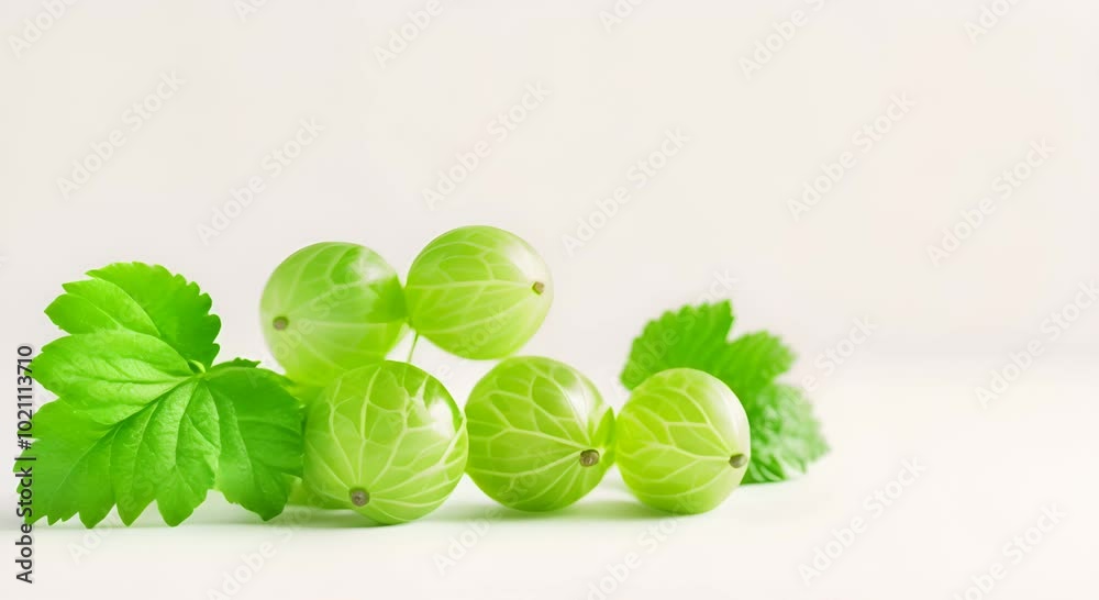 Bright 3D gooseberries with papery husks on a white background Bright 3D gooseberries with papery husks on a white background