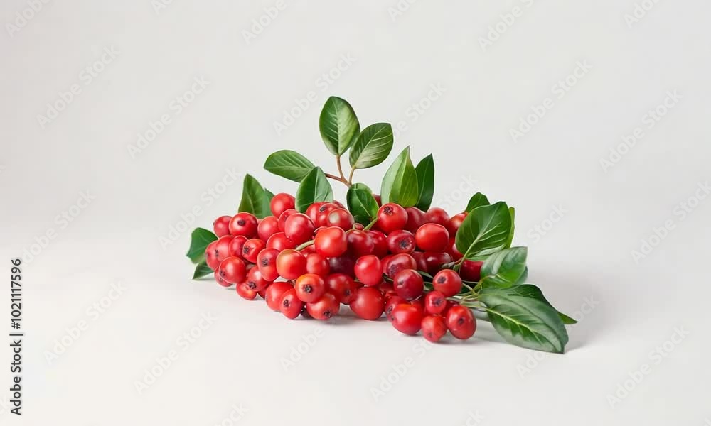 Fresh 3D sea buckthorns with detailed skins on a white background Fresh 3D sea buckthorns with detailed skins on a white background