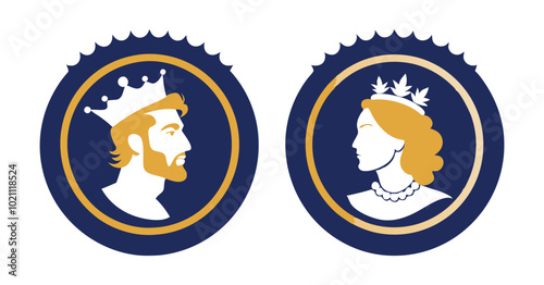 cameo silhouette vector on white background