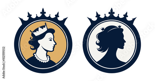 cameo silhouette vector on white background