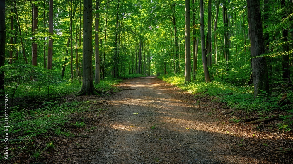 Obraz premium Simple Visual on Forest Background - a serene and enchanting sight. The simple yet captivating image stands out against the lush forest backdrop.
