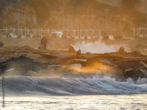beach in the morning