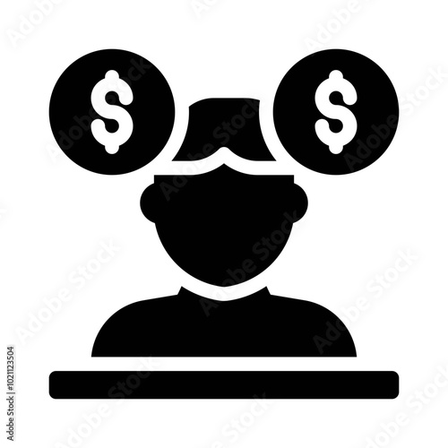 Advisor glyph icon