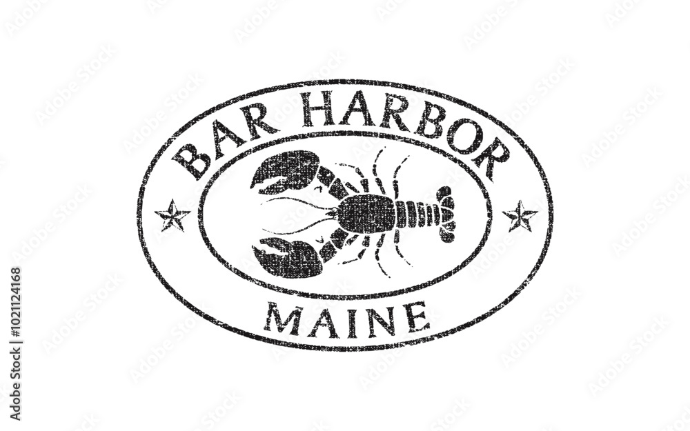 BAR HARBOR Lobster tee design BAR HARBOR Lobster tee design