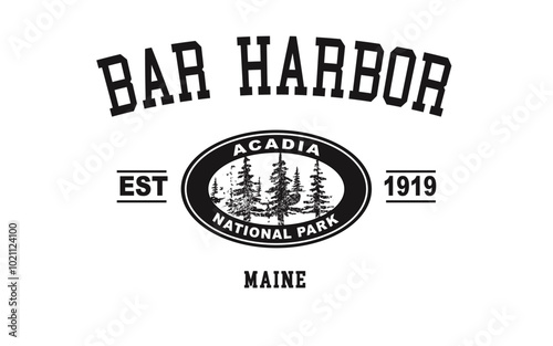 BAR HARBOR Acadia National Park Tee