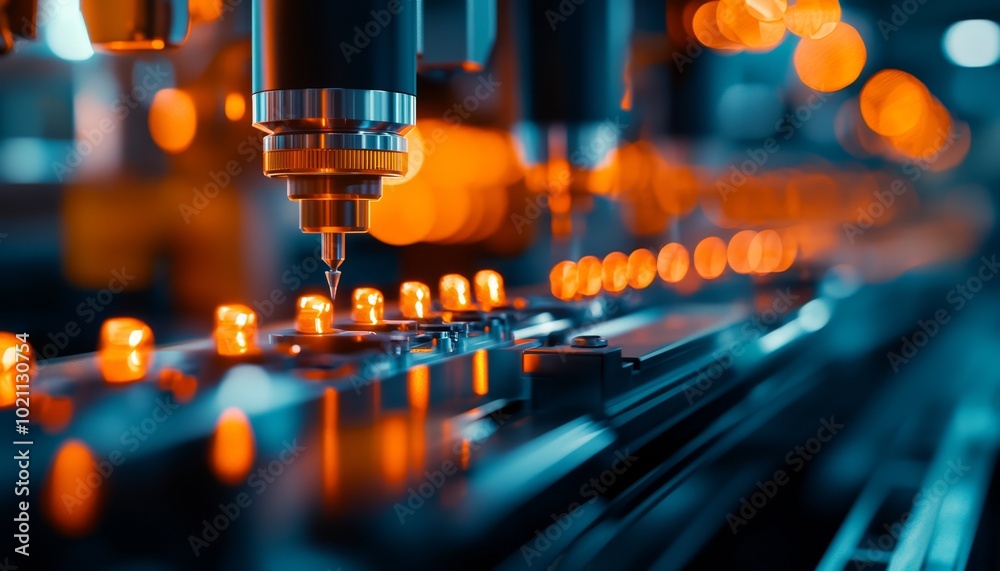 Engineers inspecting tools for seamless integration on a mass production line, ensuring efficiency Engineers inspecting tools for seamless integration on a mass production line, ensuring efficiency