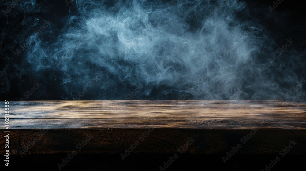 Mysterious Smoky Atmosphere with Ethereal Hazy Background for Moody Dramatic Cinematic or Thriller Scenes