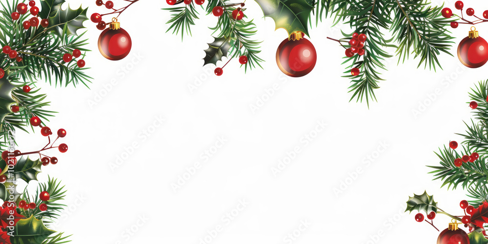 A festive Christmas tree adorned with sparkling red glass baubles and ornaments, ready to celebrate the holiday season,Generated By Ai A festive Christmas tree adorned with sparkling red glass baubles and ornaments, ready to celebrate the holiday season,Generated By Ai