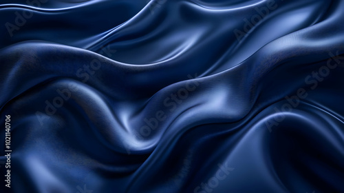 Abstract Blue Fabric Background