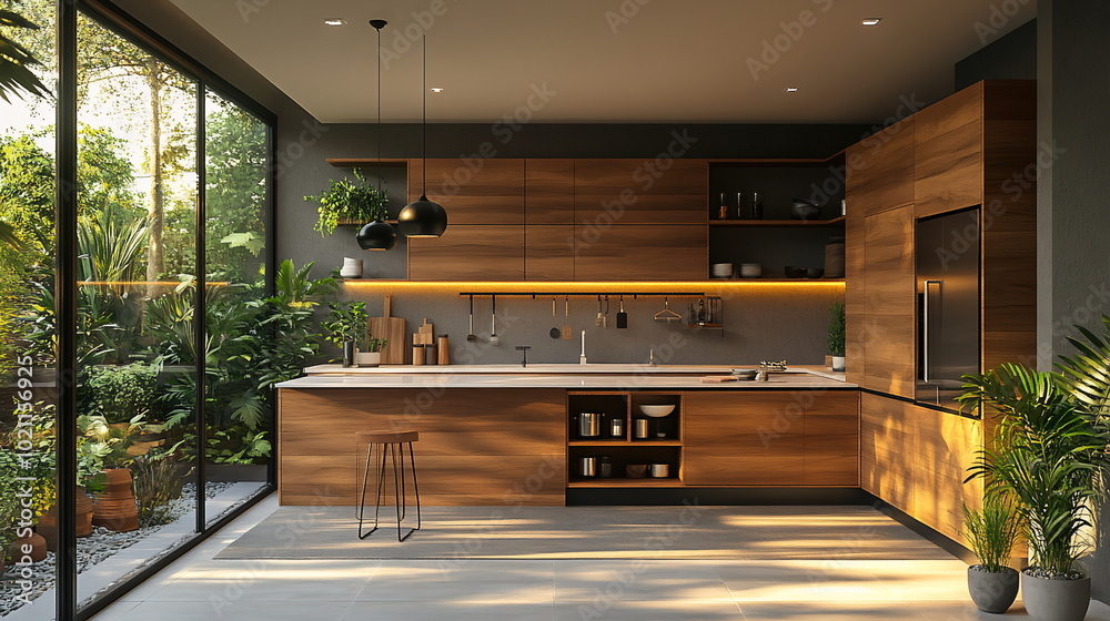 custom made wallpaper toronto digitalSerene Space with a Modern and Timeless Kitchen Design