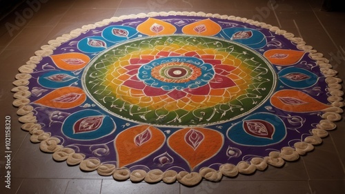Colorful rangoli