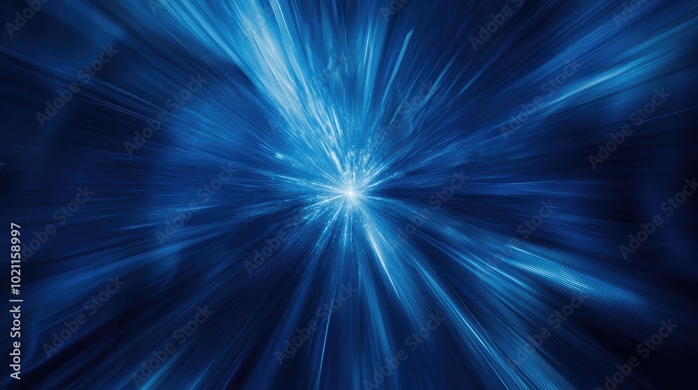 A mesmerizing burst of blue light creating a sense of motion and energy. A mesmerizing burst of blue light creating a sense of motion and energy.