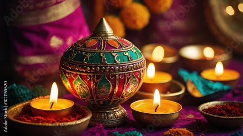 Diwali candles