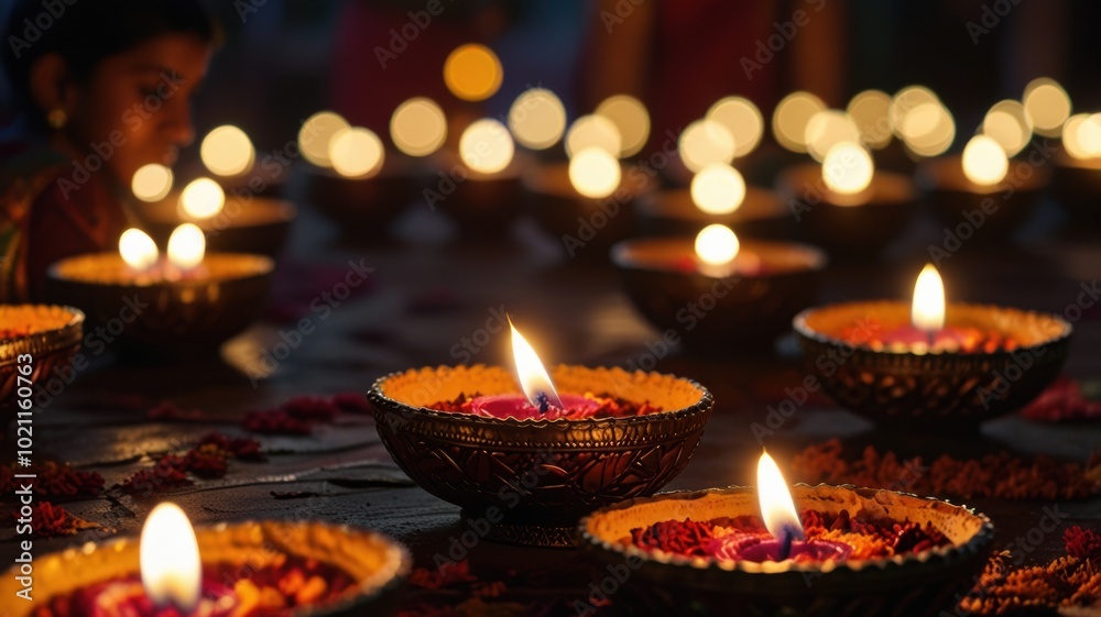 Diwali candles
