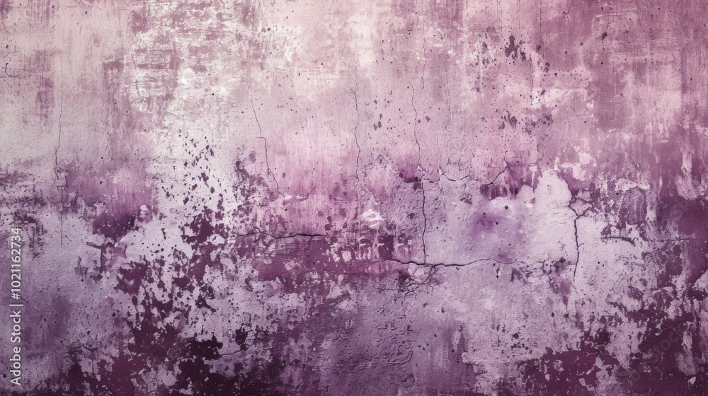 Obraz premium Weathered Purple Wall Texture - Grunge Background
