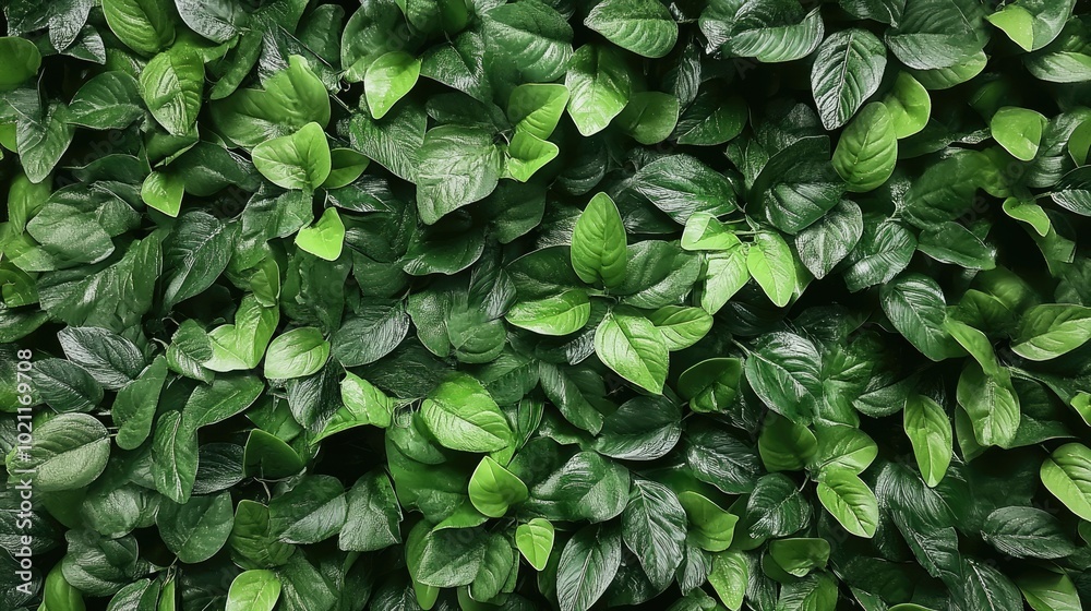 A lush wall of vibrant green leaves, creating a serene and tranquil backdrop for any space. A lush wall of vibrant green leaves, creating a serene and tranquil backdrop for any space.