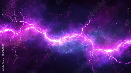 A captivating display of purple lightning against a cosmic backdrop, evoking a sense of energy and wonder.