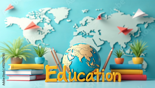 International Day of Education Illustration banner design