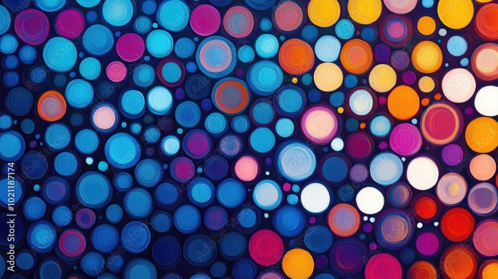 A collection of colorful circles on a white background A collection of colorful circles on a white background