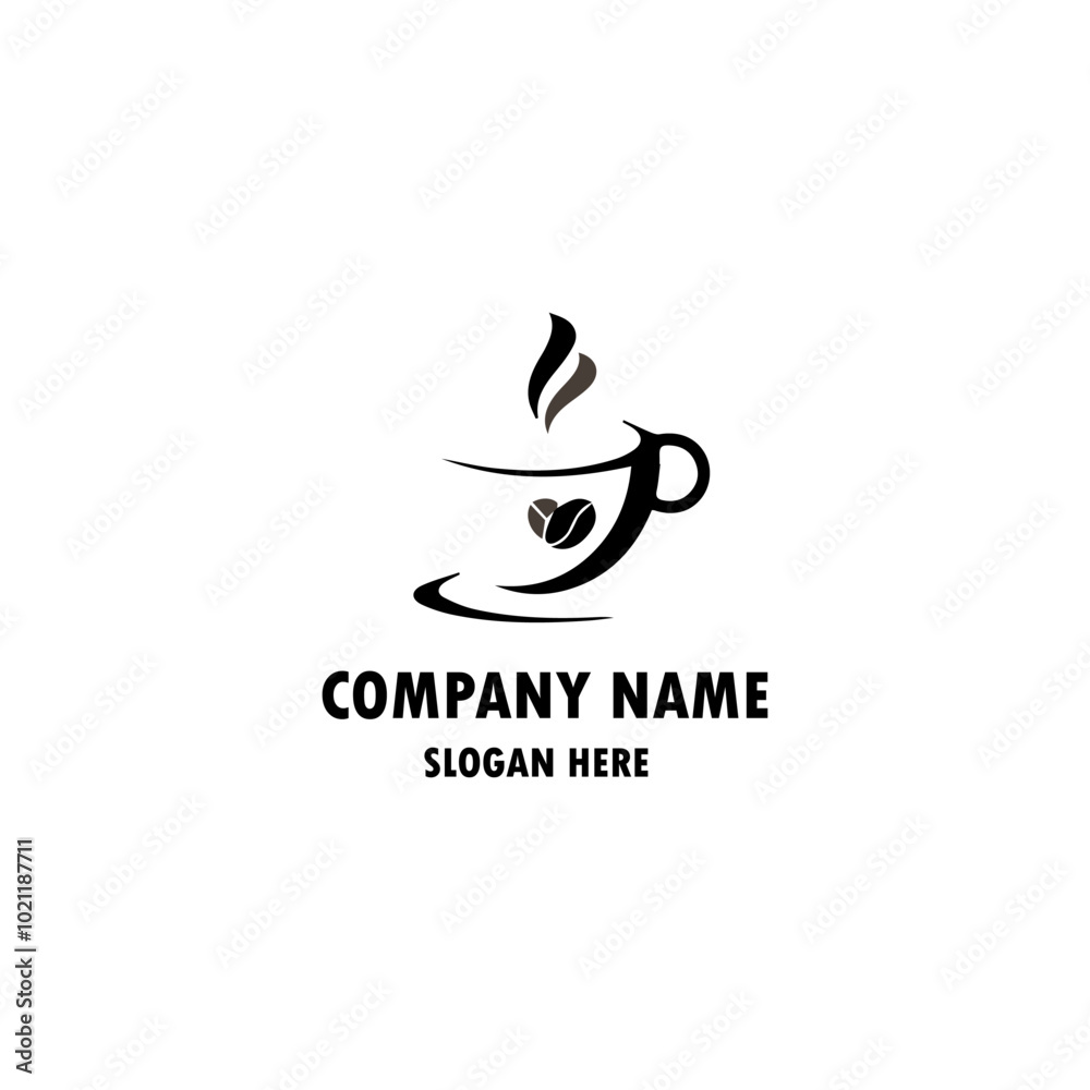 Cafe vector emblem. Cup of coffee icon Cafe vector emblem. Cup of coffee icon