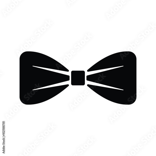 Bow tie symbol and clip art design on white background