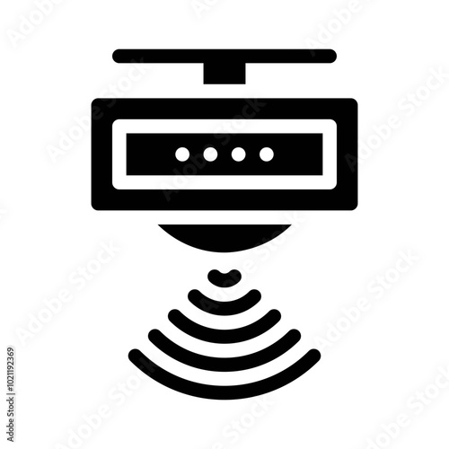 Motion Sensor glyph icon