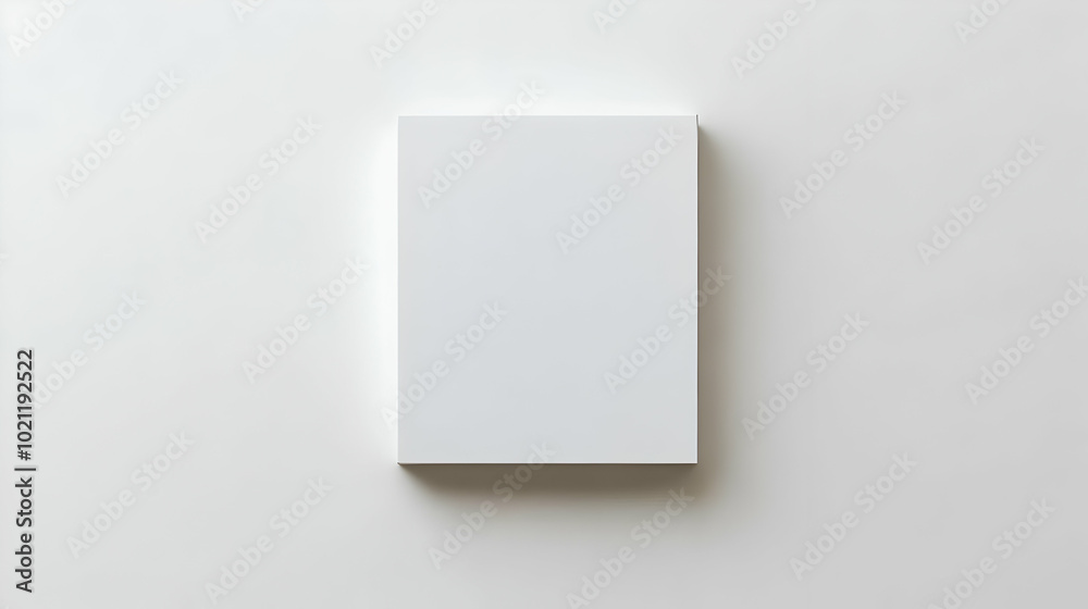 A Close-up of a White Canvas on a White Background, Ready for Art A Close-up of a White Canvas on a White Background, Ready for Art