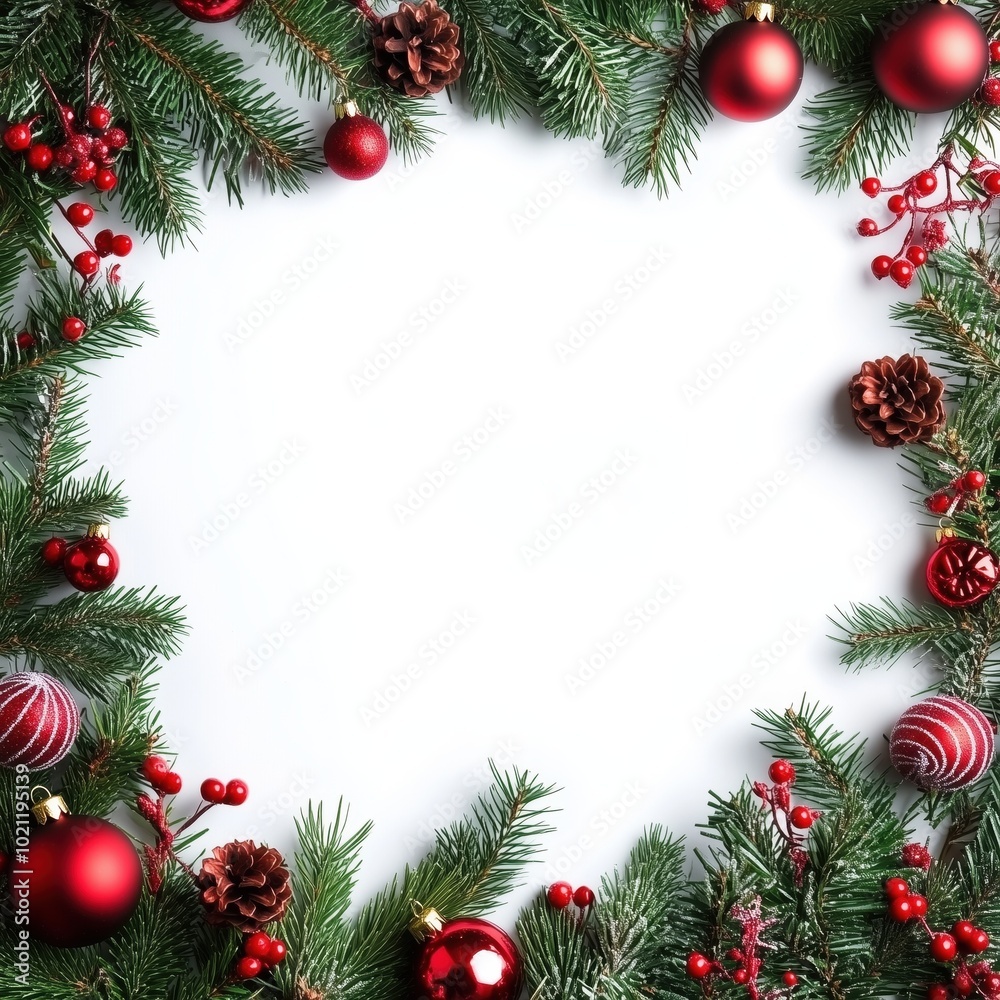 Christmas ornament decoration white background